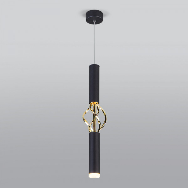 Подвесной светильник Eurosvet 50191/1 LED черный/золото
