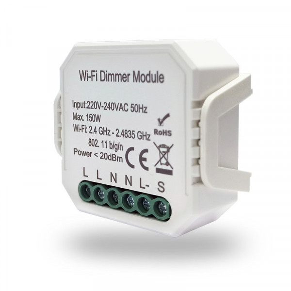 Одноканальное Wi-Fi реле-диммер Denkirs RL1003-DM