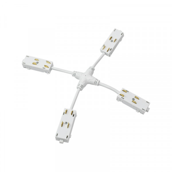 Гибкий Х-коннектор трека SMART Denkirs TR2116-WH