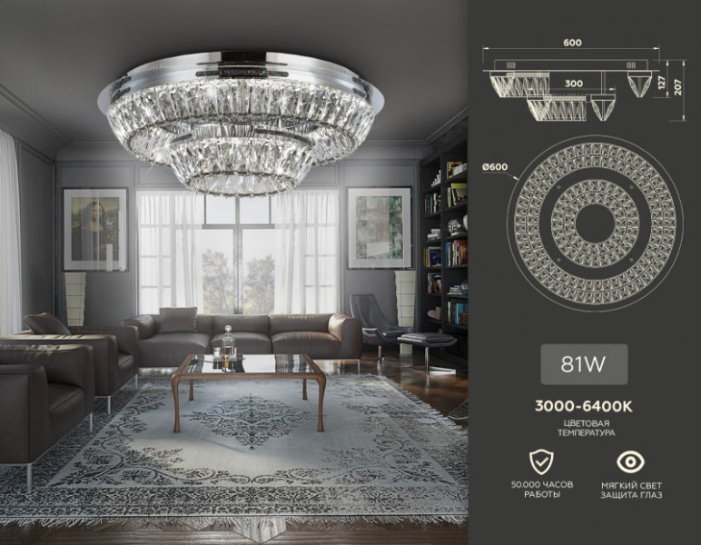 Каскадная люстра Ambrella Light TR5029