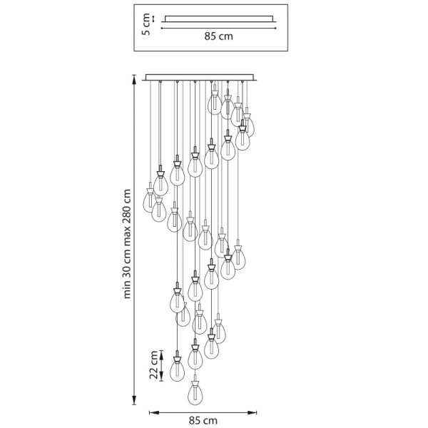 Каскадная люстра Lightstar 805289