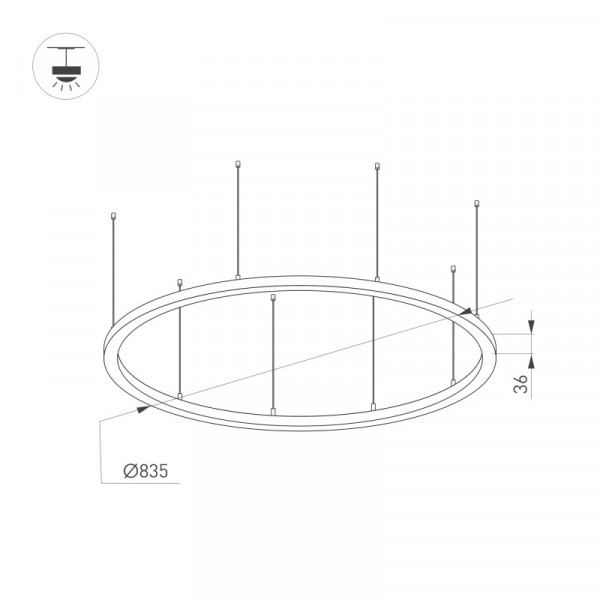 Подвесной светильник Arlight 034004(1)