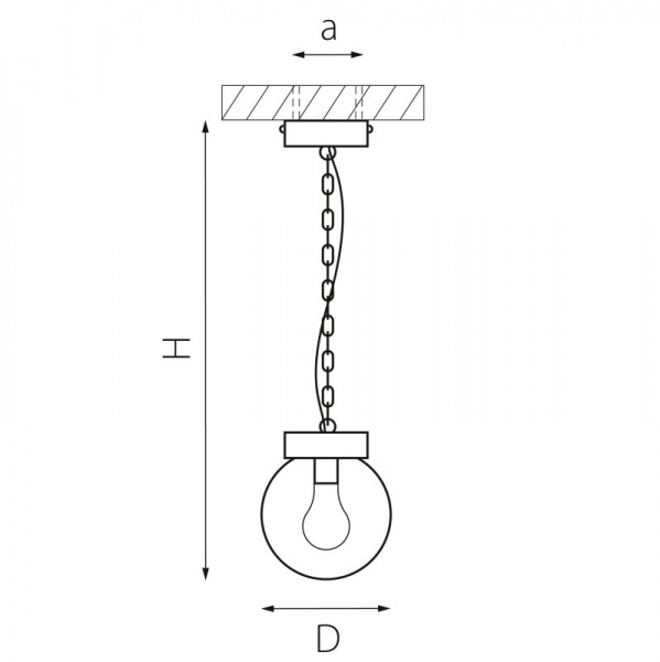 Подвесной уличный светильник Lightstar 373110