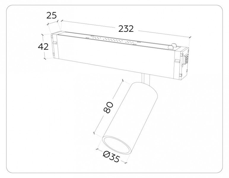 Светильник на шине Ambrella Light GL1201